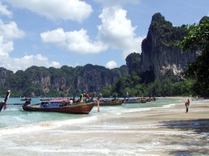 Strandbild von Railay Beach auf Krabi